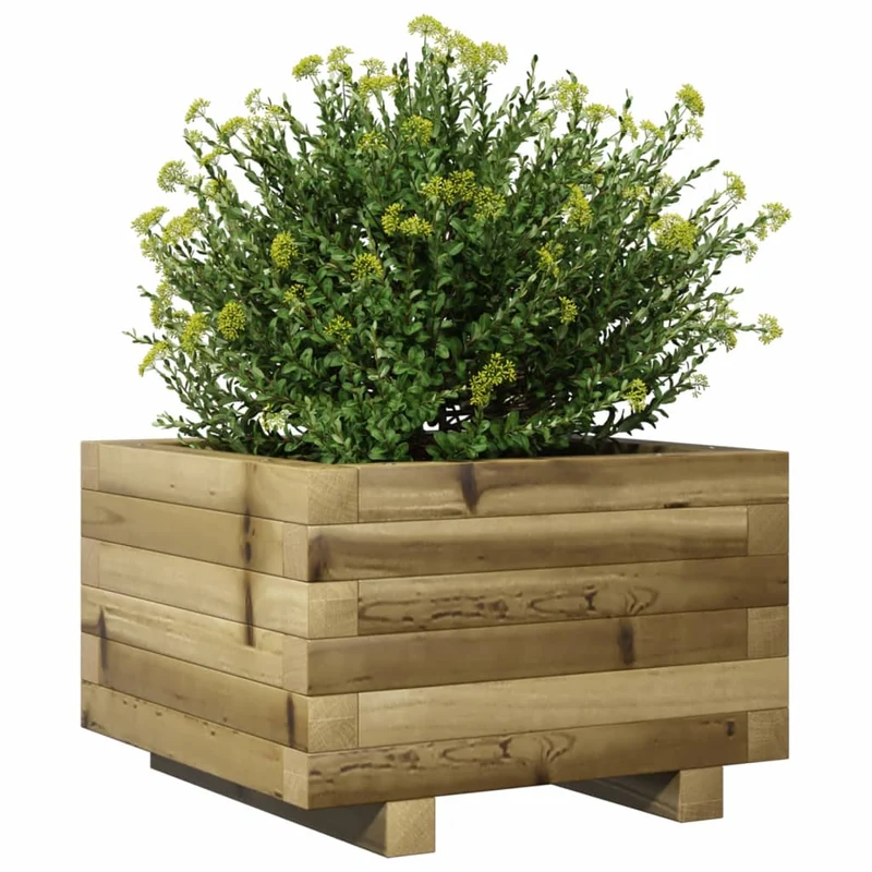 Jardinera Madera De Pino Impregnada 40x40x26,5 Cm