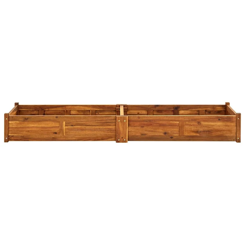 Arriate De Madera De Acacia 200x50x25 Cm
