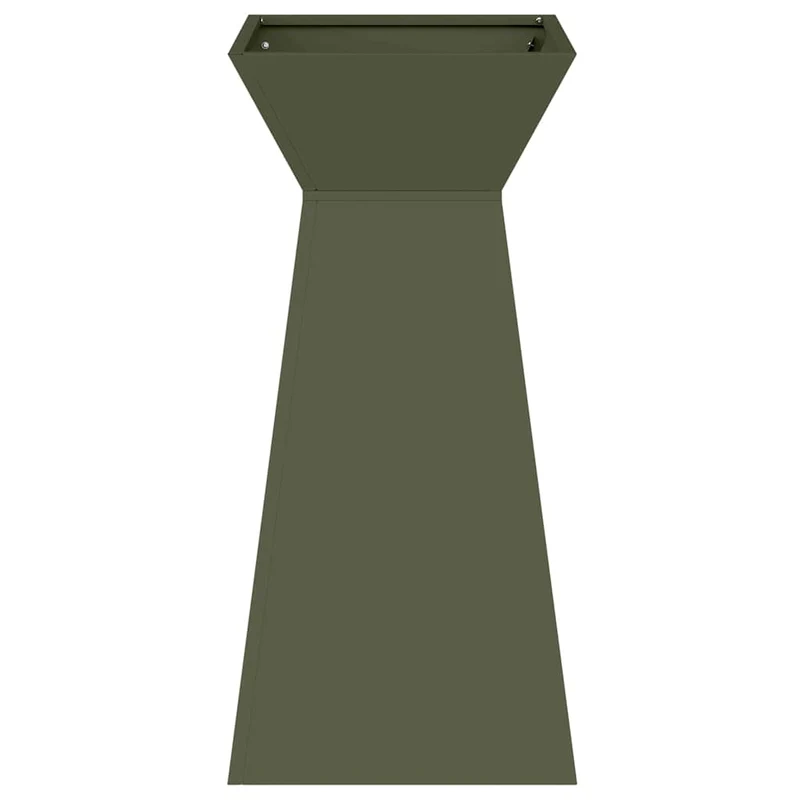 Maceta Pilar 2 Uds. Verde Oliva 35 X 35 X 73 Cm