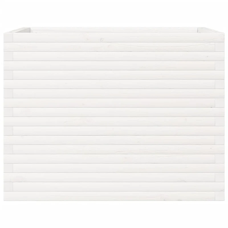 Jardinera Madera Maciza De Pino Blanco 90x60x68,5 Cm