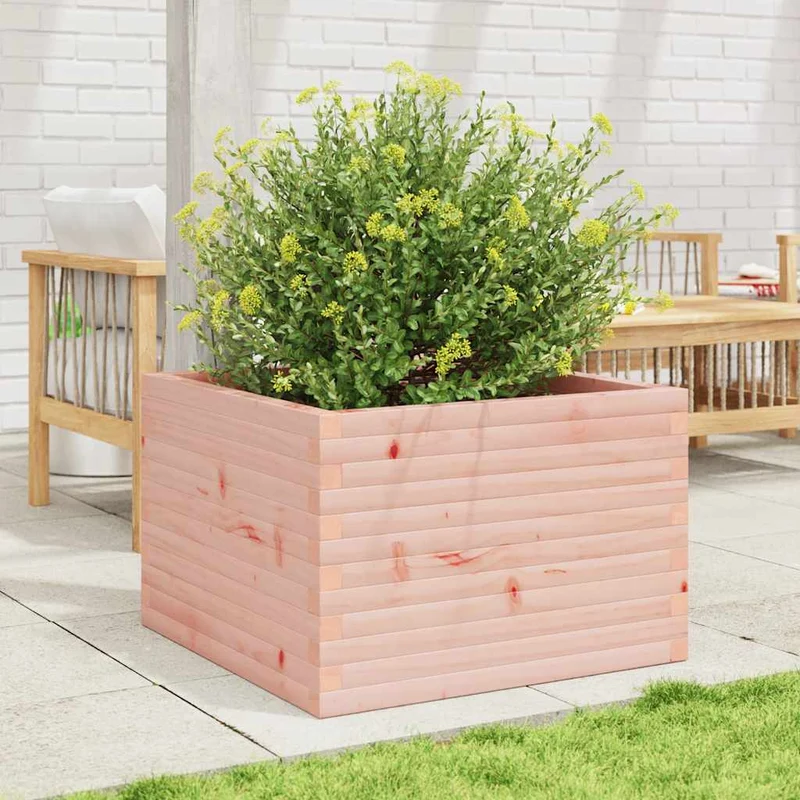 Jardinera Madera Maciza De Abeto Douglas 70x70x46 Cm