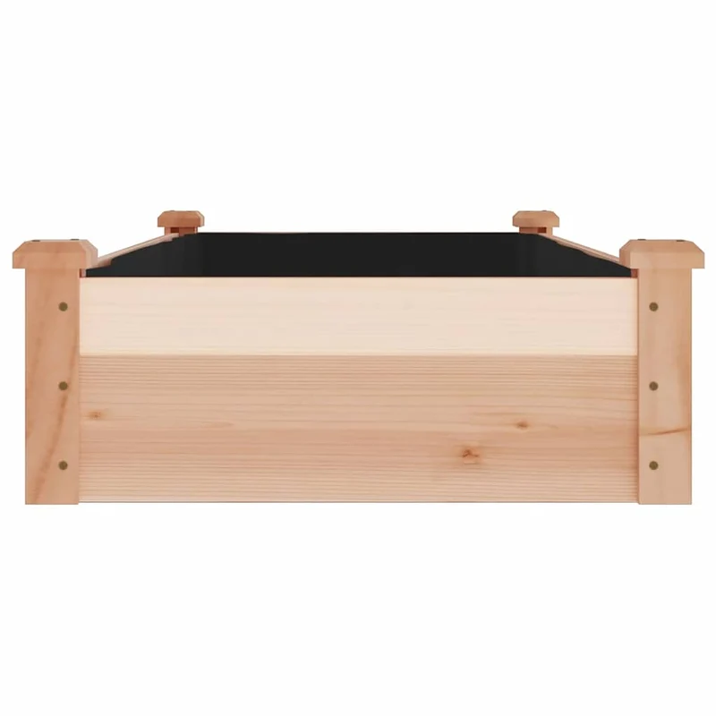 Jardinera Arriate Con Forro Madera Maciza Abeto 120x60x25 Cm