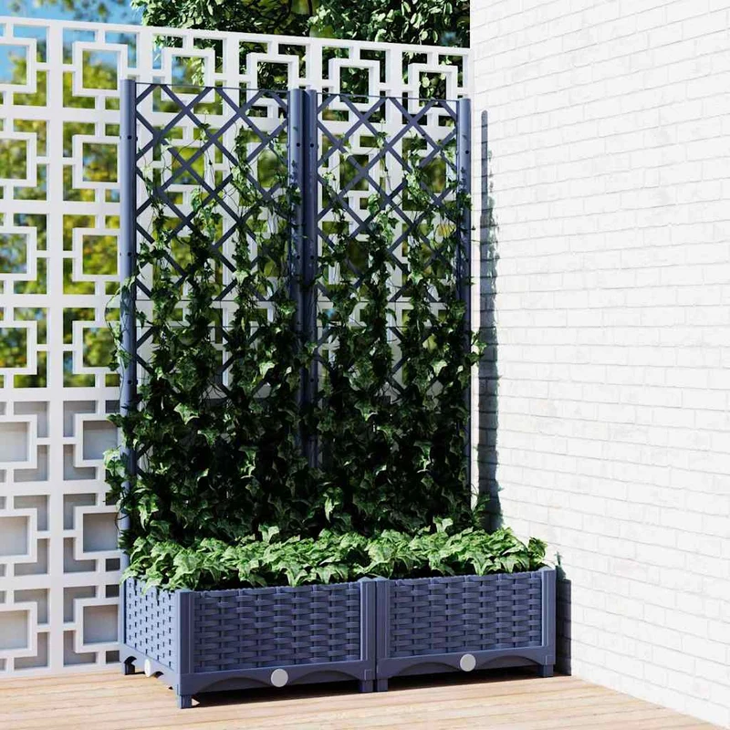 Jardín Gris Azulado 80 X 40 X 121,5 Cm