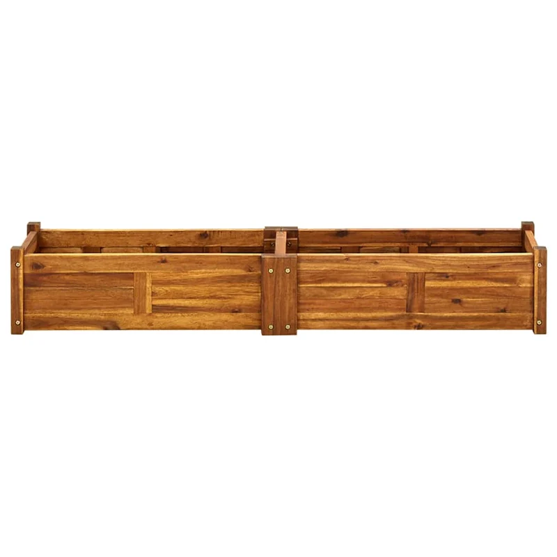 Arriate De Jardín De Madera De Acacia 150x30x25 Cm