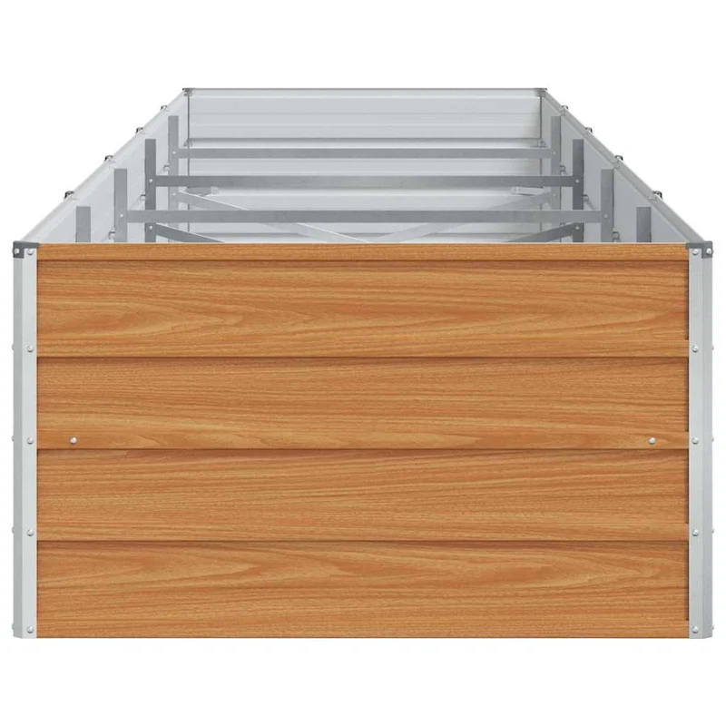Arriate Elevado Marrón Claro 400 X 80 X 45 Cm Acero Galvanizado