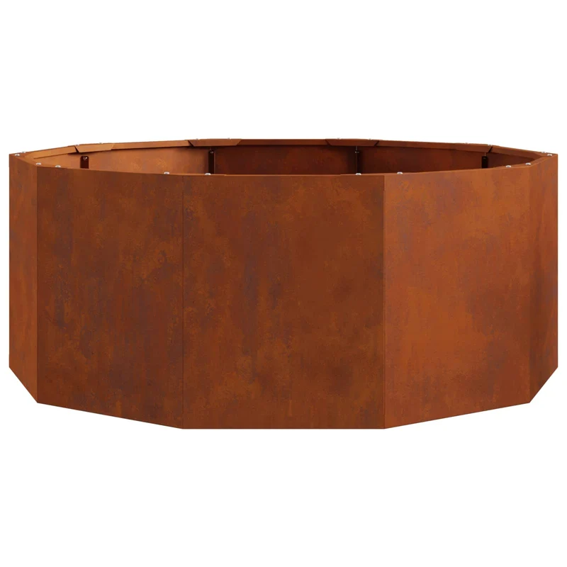 Jardinera Oxidado 90 X 90 X 35 Cm Acero Autopatinable