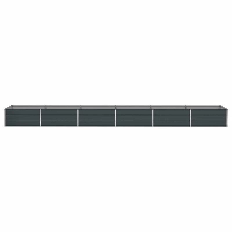 Jardinera Gris Antracita 580 X 100 X 45 Cm Acero Galvanizado