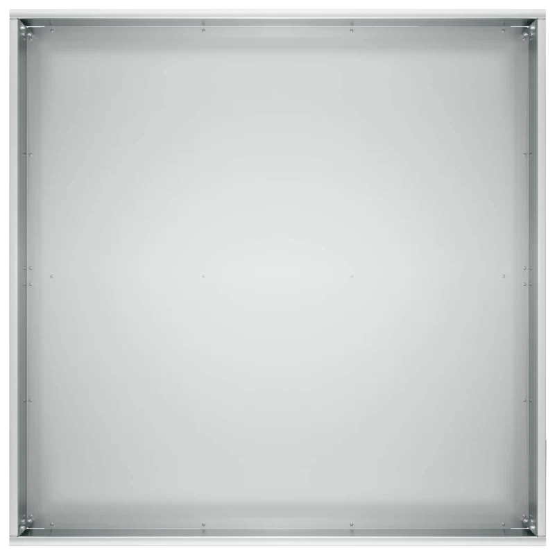 Macetero De Jardín Plateado 60 X 60 X 20 Cm Acero Galvanizado