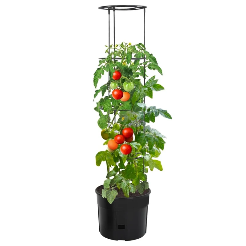Macetero Para Tomates Polipropileno Gris Antracita Ø39x150 Cm