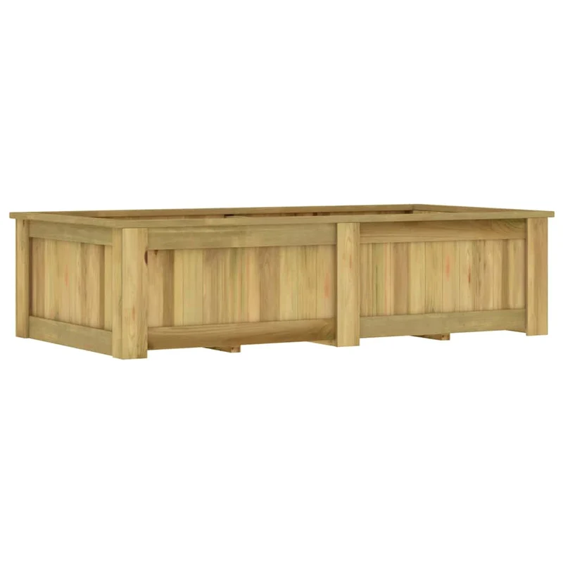 Arriate De Madera De Pino Impregnada 196x100x50 Cm