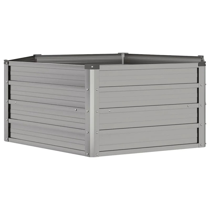 Arriate Oxidado De Acero Corten 129x129x45 Cm