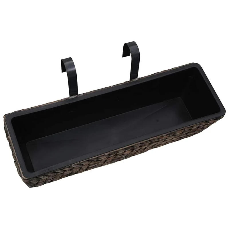 Conjunto De Jardineras 2 Unidades Jacinto De Agua Marrón