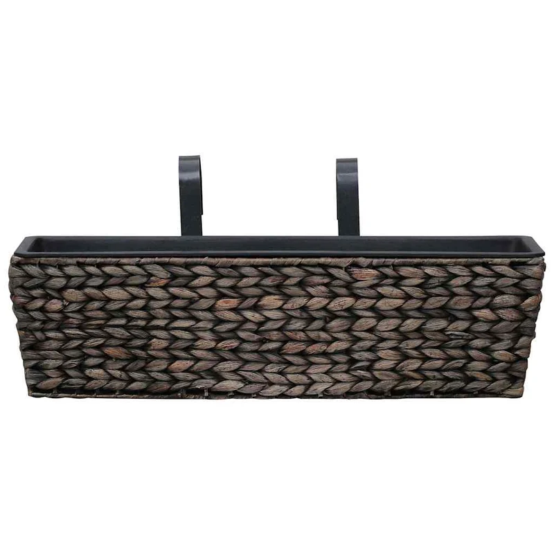 Conjunto De Jardineras 2 Unidades Jacinto De Agua Marrón