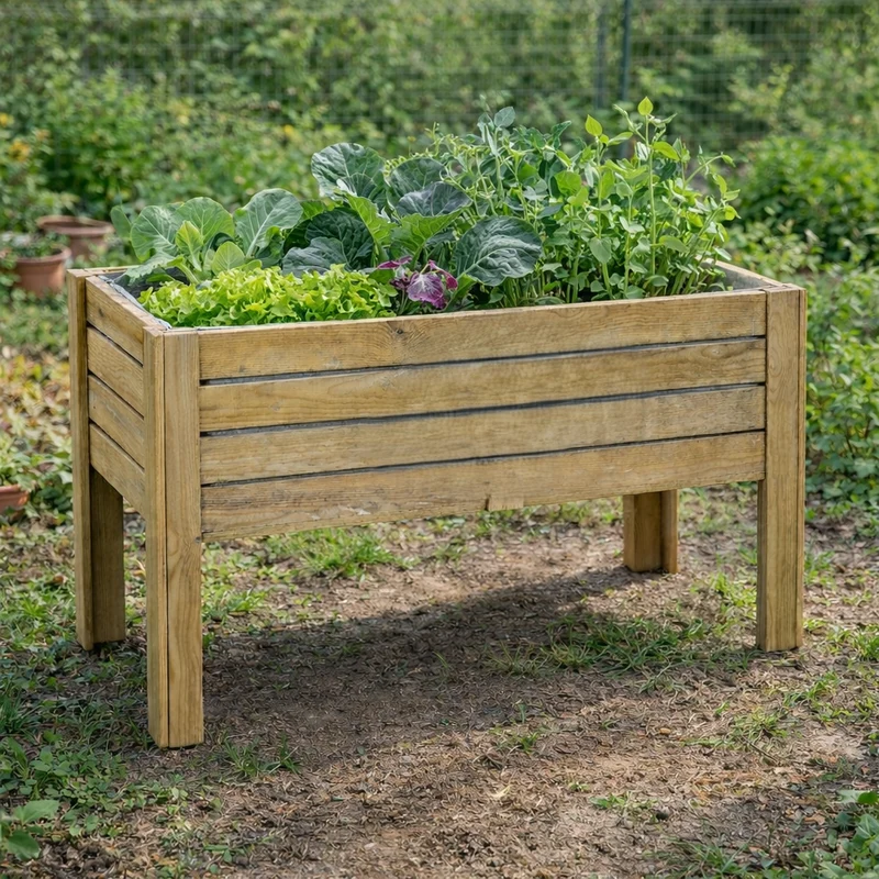 Mesa De Cultivo Mura Profunda 40cm Vidahuerto 120x80x80 Cm.