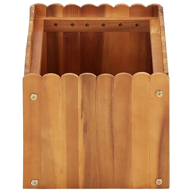 Arriate De Madera Maciza De Acacia 50x30x25 Cm