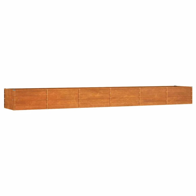 Arriate Oxidado De Acero Corten 480x80x45 Cm