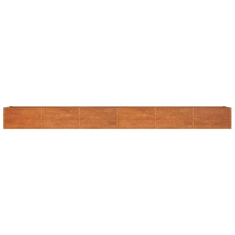Arriate Oxidado De Acero Corten 480x80x45 Cm