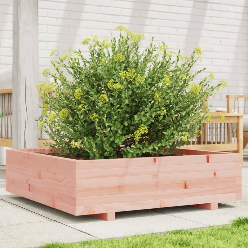 Jardinera Madera Maciza De Abeto Douglas 90x90x26,5 Cm
