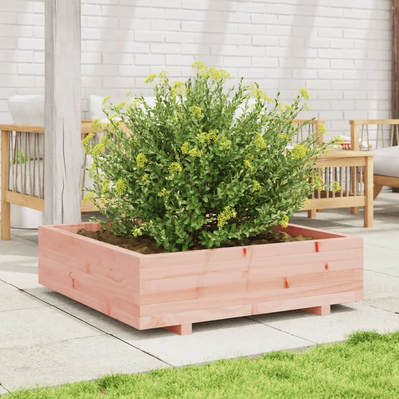 Jardinera Madera Maciza De Abeto Douglas 90x90x26,5 Cm