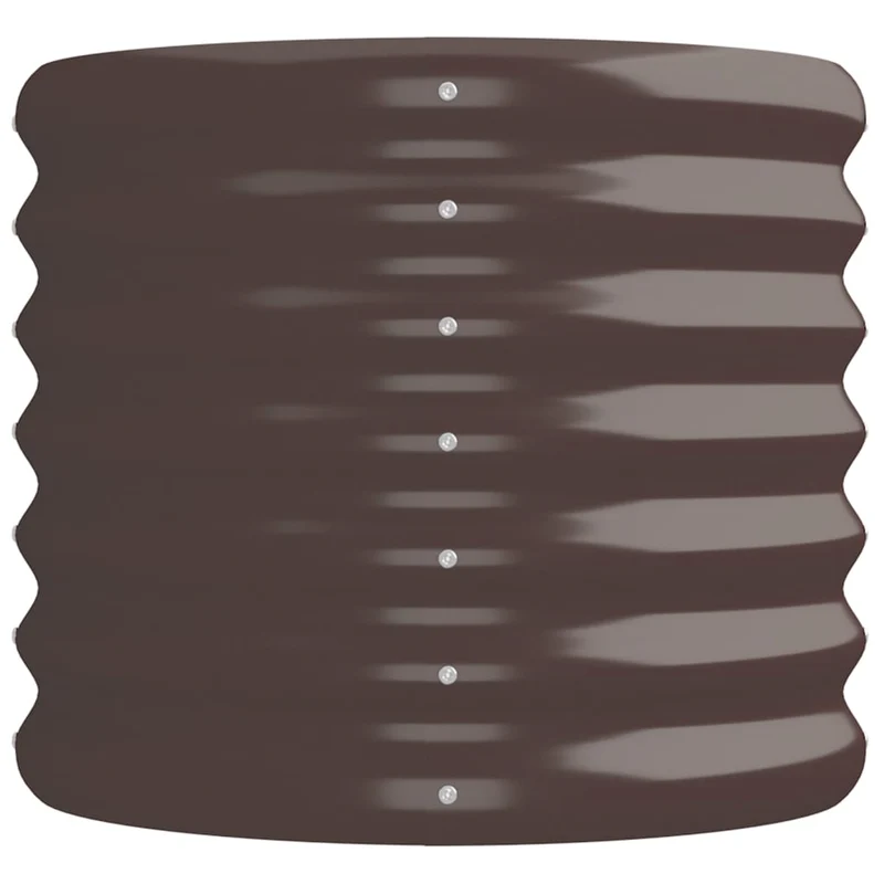 Jardinera Arriate Acero Galvanizado Marrón 224x40x36 Cm