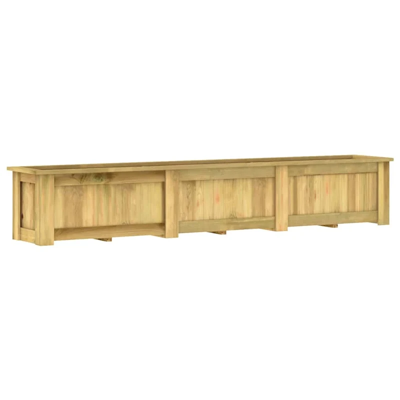 Arriate De Madera De Pino Impregnada 291x50x50 Cm
