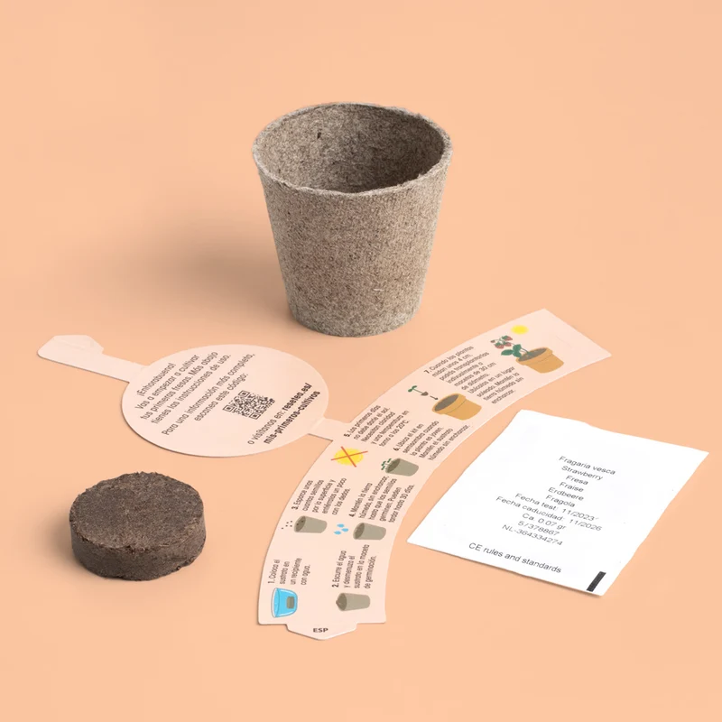 Mi Primer Cultivo de Fresa – Kit Educativo STEM para Cultivar Fresas en Casa, Niños - Resetea