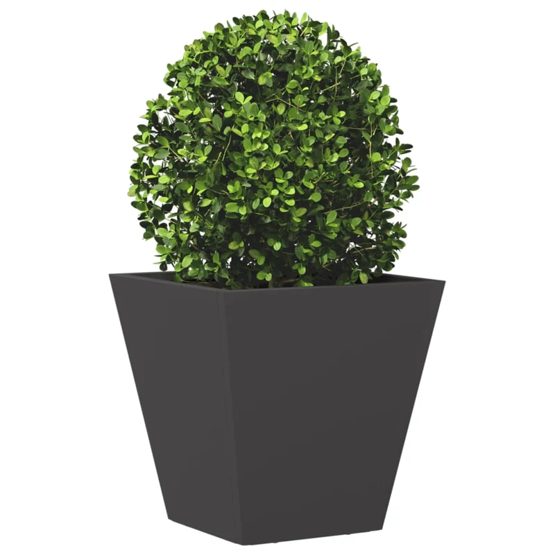 Jardinera Hexagonal Acero Negra 30x30x30 Cm