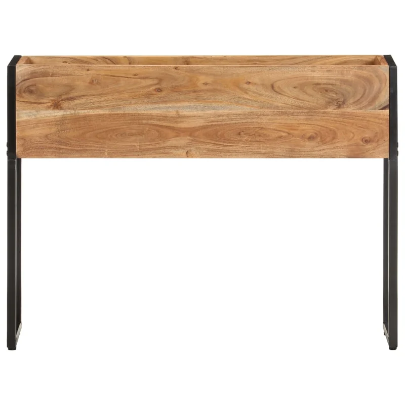 Jardinera De Madera Maciza De Acacia 90x20x68 Cm