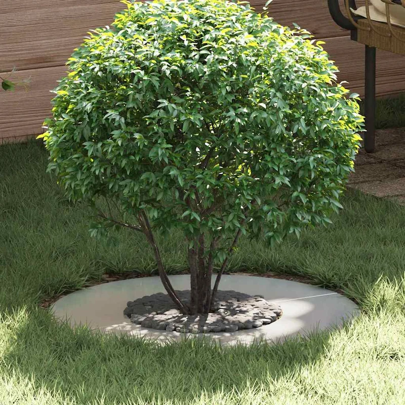 Adecuado Para Anillo De Árbol Plano Plateado Ø30 / 60 Cm