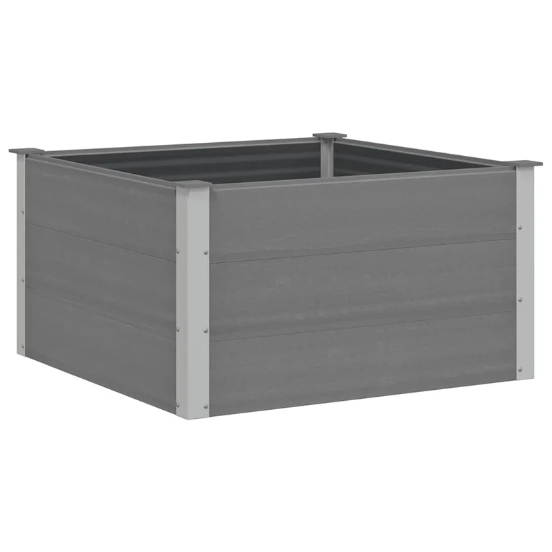 Arriate De Wpc Gris 100x100x54 Cm