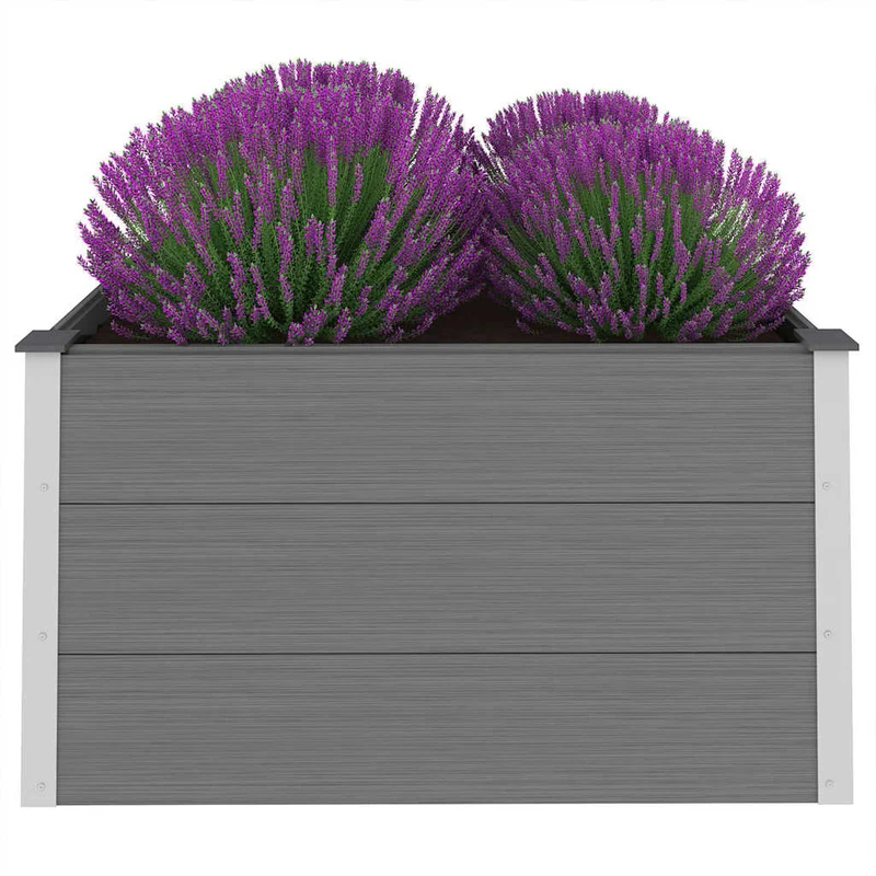 Arriate De Wpc Gris 100x100x54 Cm