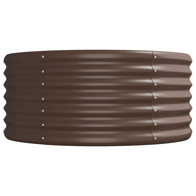 Jardinera Arriate Acero Galvanizado Marrón 512x80x36 Cm