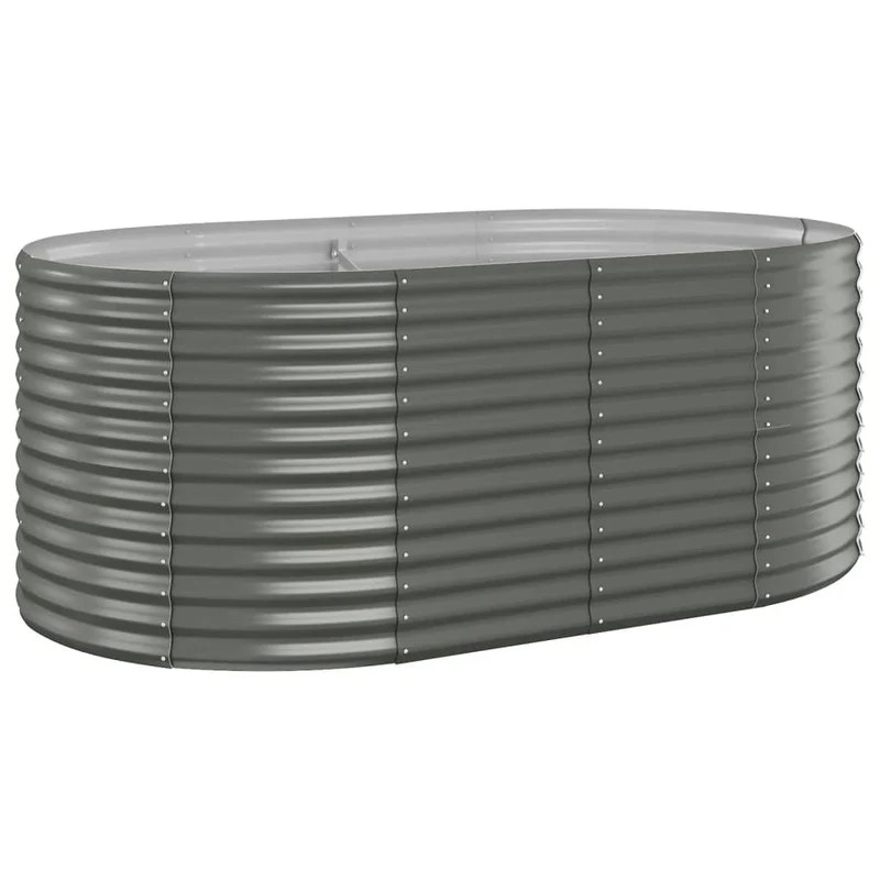 Jardinera Arriate Acero Galvanizado Gris 175x100x68 Cm