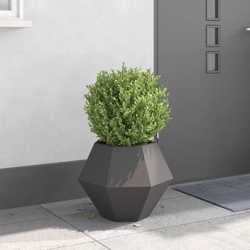 Jardinera Negro 50 X 50 X 40 Cm Acero