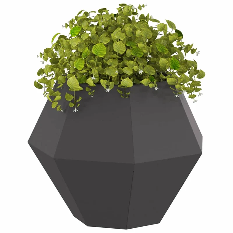 Jardinera Negro 50 X 50 X 40 Cm Acero