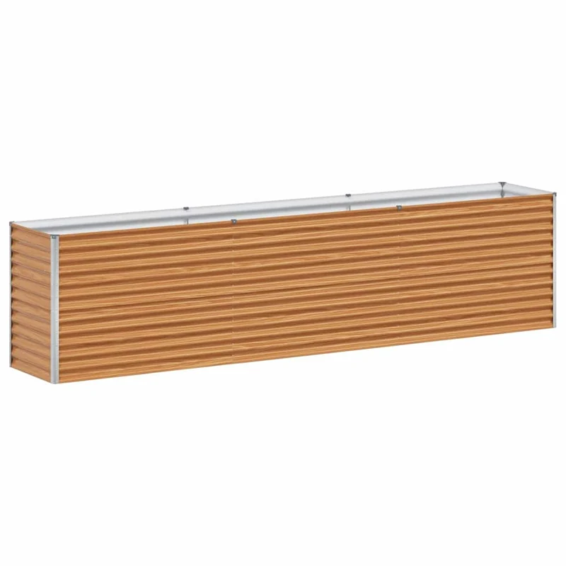 Arriate Elevado Marrón Claro 290 X 50 X 68 Cm Acero Galvanizado