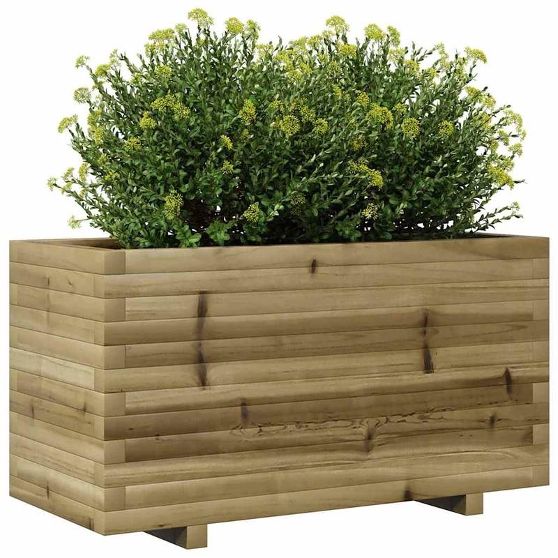 Jardinera Madera De Pino Impregnada 90x40x49,5 Cm