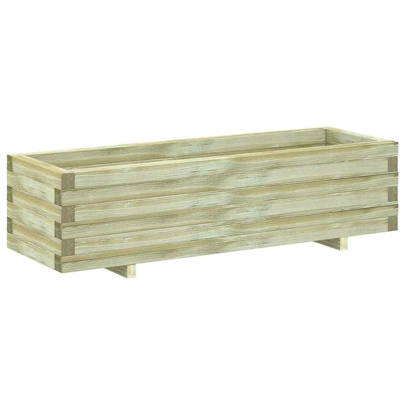 Arriate Rectangular Madera 120x40x30 Cm