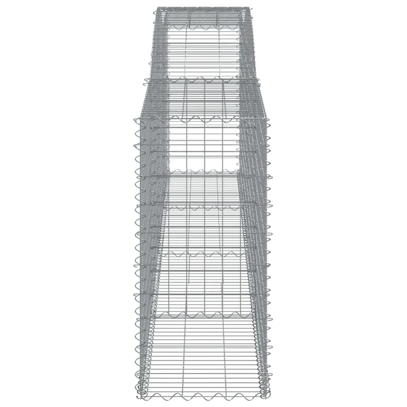 Cestas De Gaviones 5 Uds Forma De Arco Hierro 400x50x100/120 Cm