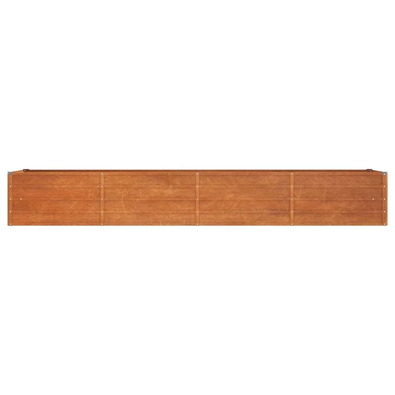 Arriate Oxidado De Acero Corten 320x80x45 Cm