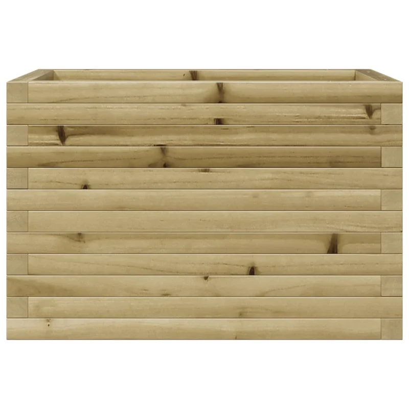 Jardinera De Madera De Pino Impregnada 70x40x45,5 Cm