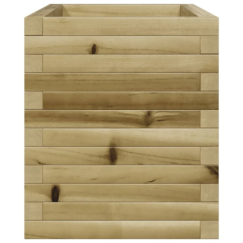 Jardinera De Madera De Pino Impregnada 70x40x45,5 Cm