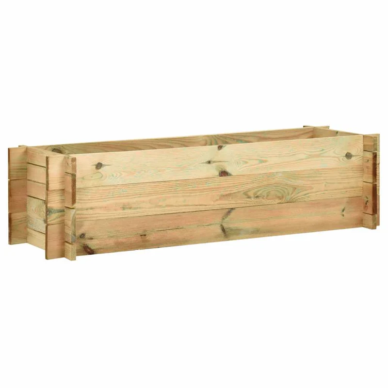 Jardinera De Verduras Madera Pino Impregnada 120 Cm