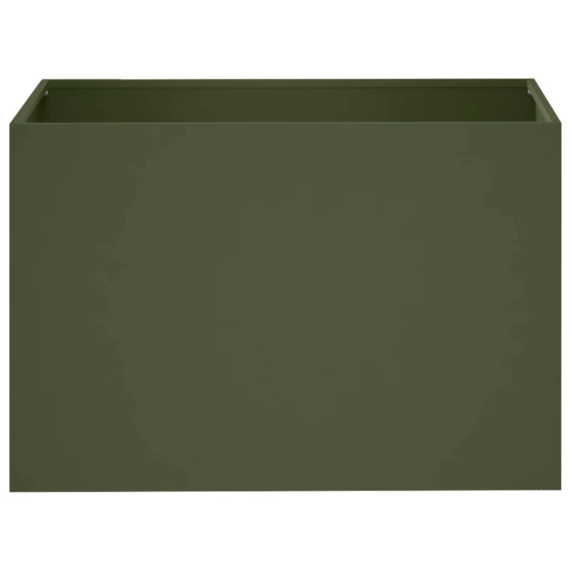 Macetero De Jardín 2 Uds. Verde Oliva 50 X 40 X 40 Cm