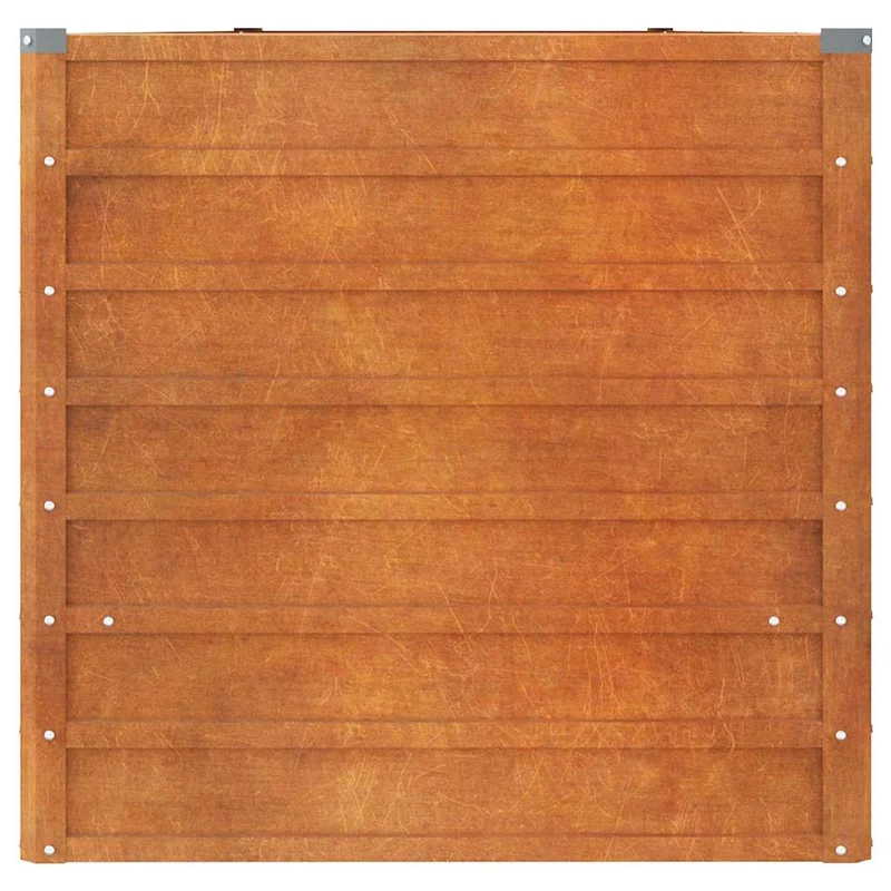 Arriate Oxidado De Acero Corten 400x80x77 Cm