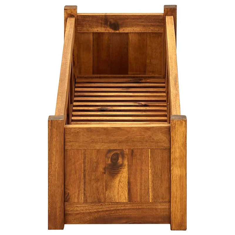 Arriate De Madera De Acacia 100x30x25 Cm
