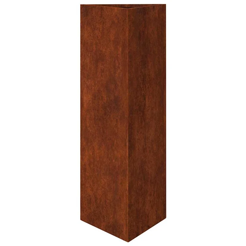 Jardinera De Acero Corten 30x26x75 Cm