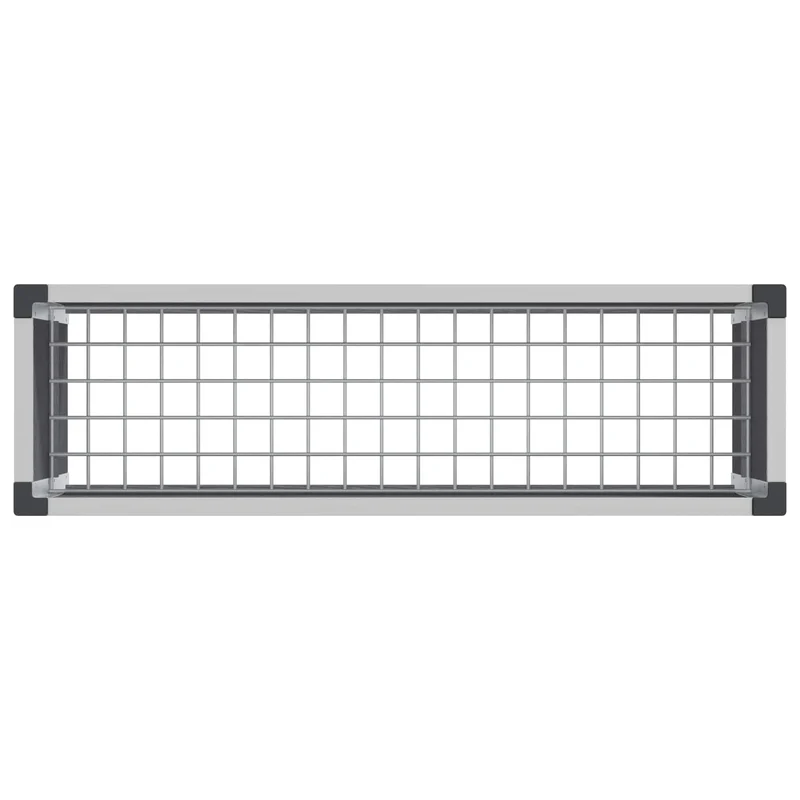 Arriate Elevado Gris 100 X 30 X 22 Cm Wpc Y Aluminio