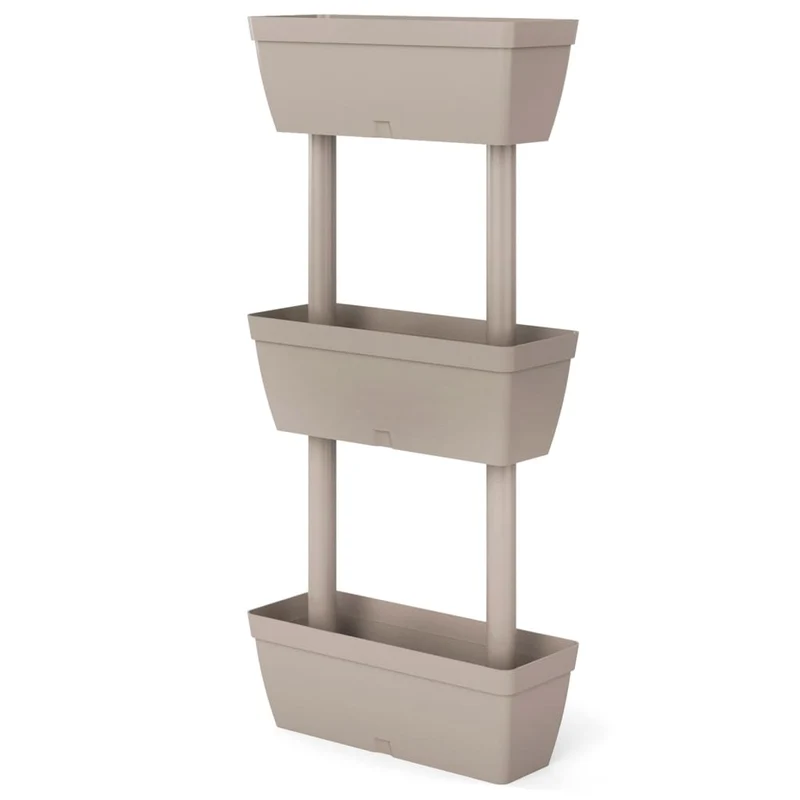 Jardineras 6 Unidades Gris Taupe 100 Cm