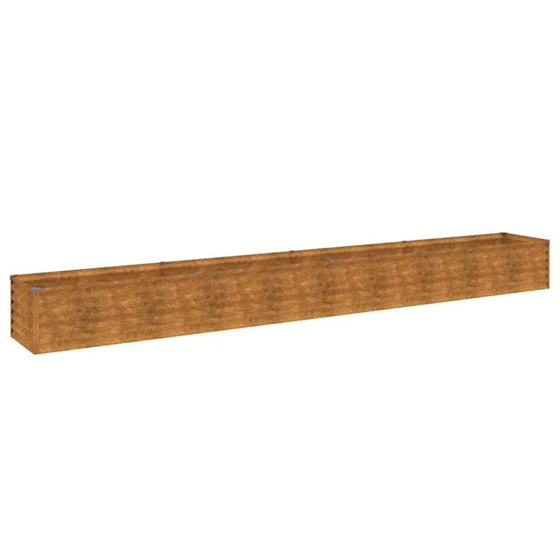 Jardinera Elevada De Acero Corten 386x50x36 Cm